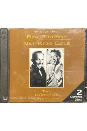 (PLAK DEĞİLDİR CD DİR) Cd Bing Crosbyu Nat King Cole The Essential Collection Double Cd