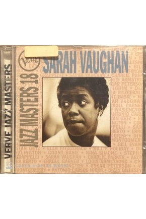 (PLAK DEĞİLDİR CD DİR) Cd Sarah Vaughan Jazz Masters 18 Cd