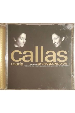 (PLAK DEĞİLDİR CD DİR) Cd Callas Maria 20 Chansons Dor Cd