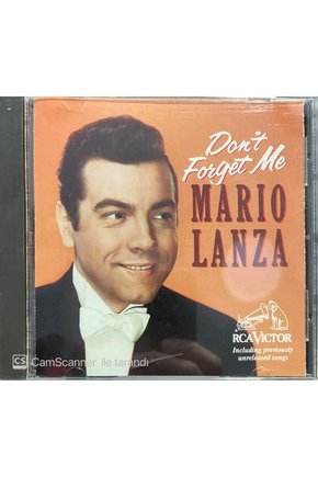(PLAK DEĞİLDİR CD DİR) Cd Mario Lanza Dont Forget Me Cd