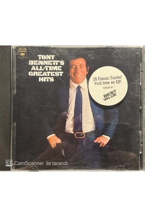 (PLAK DEĞİLDİR CD DİR) Cd Tony Bennetts All Time Greatest Hits Cd