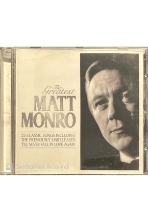 (PLAK DEĞİLDİR CD DİR) Cd The Greatest Matt Monro Cd