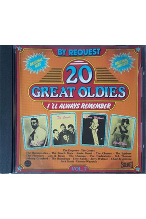 (PLAK DEĞİLDİR CD DİR) Cd 20 Great Oldies I ll Always Remember Vol 7 Cd