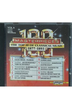 (PLAK DEĞİLDİR CD DİR) Cd 100masterpieces Vol 9 (1877-1893) Cd