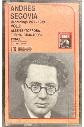 Andreas Segovia Recordings 1927-1939 Kaset