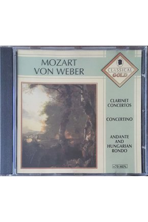 (PLAK DEĞİLDİR CD DİR) Cd Classical Gold Mozart Von Weber Cd