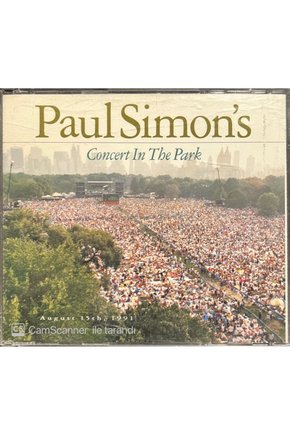 (PLAK DEĞİLDİR CD DİR) Cd Paul Simons Concert In The Park Double Cd