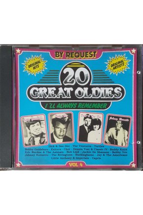(PLAK DEĞİLDİR CD DİR) Cd 20 Great Oldies Vol 4 I ll Always Remember Cd