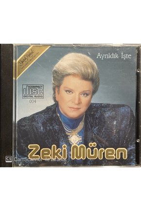 (PLAK DEĞİLDİR CD DİR) Cd Zeki Müren Ayrıldık Işte Sarı Bandrollü Dönem Nadir Cd