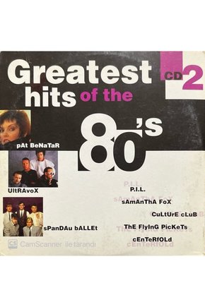 (PLAK DEĞİLDİR CD DİR) Cd Greatest Hits Of The 80s 2 Cd