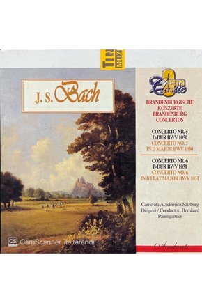 (PLAK DEĞİLDİR CD DİR) J.s. Bach Concerto No.5 Cd