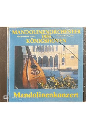 (PLAK DEĞİLDİR CD DİR) Mandolinenorchester 1955 Mandolinenkonzert Classic Cd
