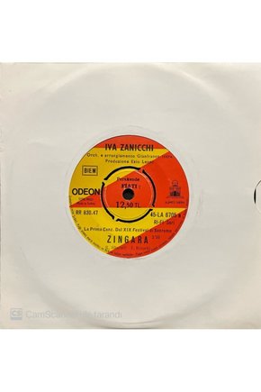 Iva Zanicchi Zingara 45lik Plak