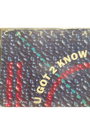 (PLAK DEĞİLDİR CD DİR) Cappella U Got 2 Know Maxi Single Cd