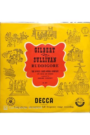 Gilbert And Sullivan Ruddigore 2 Plaklık Set LP Klasik Plak