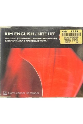 (PLAK DEĞİLDİR CD DİR) Kim English Nite Life Maxi Single Cd