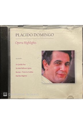 (PLAK DEĞİLDİR CD DİR) Placido Domingo Opera Highlights Cd