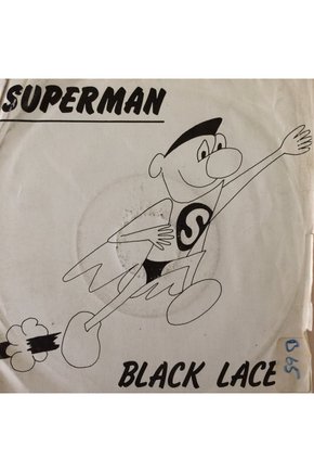 Black Lace Superman 45lik Plak