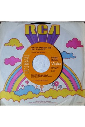 Porter Wagoner And Dolly Parton Together Always 45lik Plak