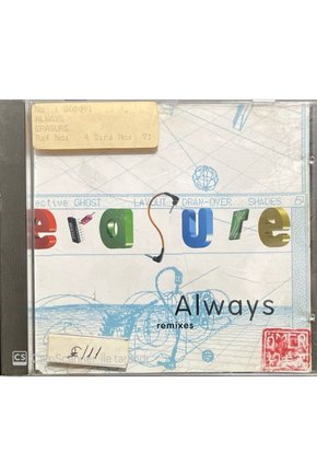 (PLAK DEĞİLDİR CD DİR) Erasure Alyways Remixes Maxi Single Cd