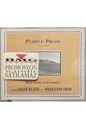 (PLAK DEĞİLDİR CD DİR) Purple Prose Who Wants To Be Lonely? Maxi Single Cd