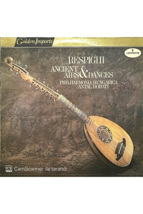 Respighi Ancient Airs&Dances LP Plak