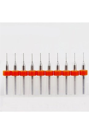Pcb Matkap Ucu 0.4 mm Tungsten Mikro Karbür 10lu 18 Shank Spiral Flüt