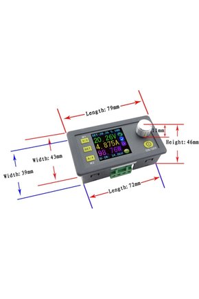 DPS3005-USB-BT Dijital Ayarlı Güç Kaynağı Modülü 0-32V 0-5A Renkli LCD Ekran Bluetooth USB
