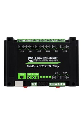 8 Kanallı Ethernet Röle Modülü Modbus RTU TCP PoE Port