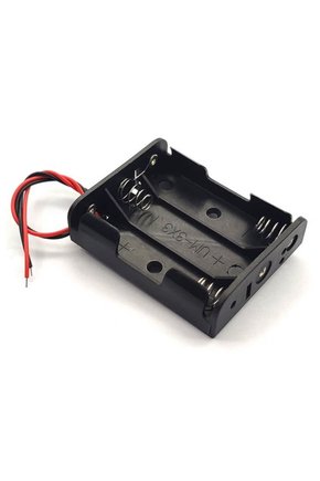 3 Adet 3lü AAA Pil Yatağı 4.5V Çıkışlı Açık Kasa Kablolu Yuva