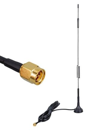 4G LTE 5dBi Yaylı Mıknatıslı SMA Erkek Modem Router Anteni 3 Metre