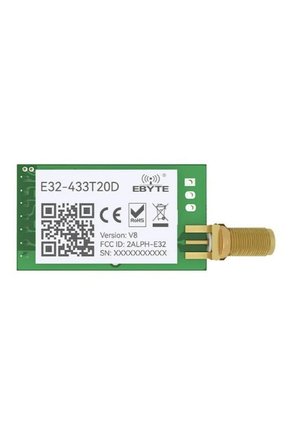 Ebyte E32-433T20D 433MHz 20dBm UART LoRa RF Kablosuz Haberleşme Modülü SMA Anten Çıkışlı