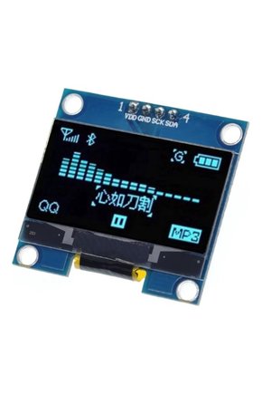 1.3 İnç OLED Ekran Modülü Mavi Renkli I2C 4 Pin 1306 Çipli