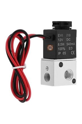 12V DC 2 Konumlu 3 Yönlü 18 İnç Pnömatik Solenoid Valf