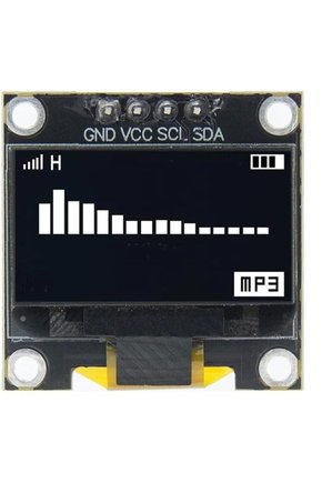 0.96 inç Beyaz OLED LCD Ekran Modülü 128x64 Piksel I2C Seri IIC