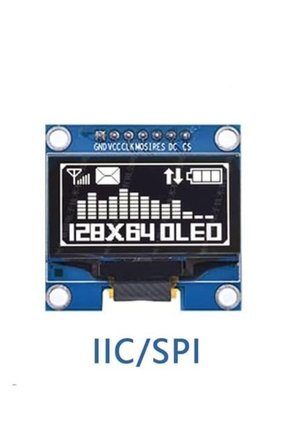 1.3 İnç 128x64 Beyaz OLED Grafik Ekran Modülü - I2CSPI Destekli Arduino ve Raspberry Pi Uyumlu LCD