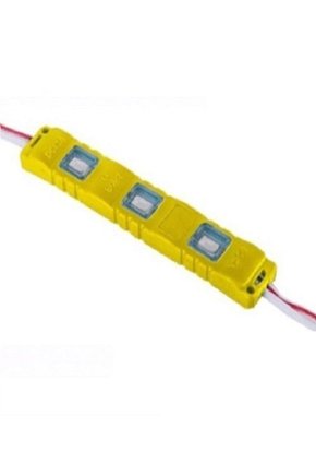 3lü Enjeksiyon Kasa Modül Led 12v, Arkası Yapışkanlı 12 Volt 3lü 5630 Led - Sarı