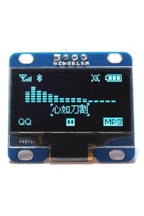 1.3 İnç I2C OLED Ekran Modülü SSD1106 Mavi 128x64 Arduino Raspberry Pi Uyumlu