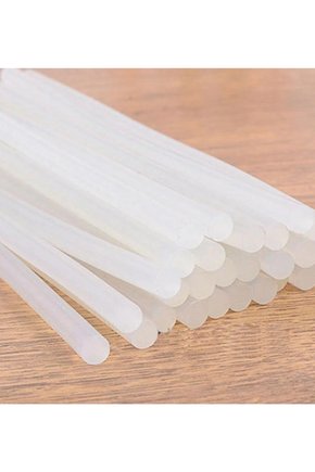2 Adet - İnce Mum Silikon Çubuk Sıcak Silikon 7mm X 30cm