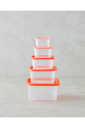 Keep Me Plastik 5 Parça Saklama Kabı 16 cm Renkli