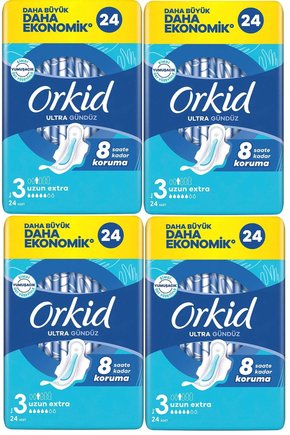 Ultra Gündüz Uzun Ekstra Eko Paket Hijyenik Ped 24LÜ 4 Paket