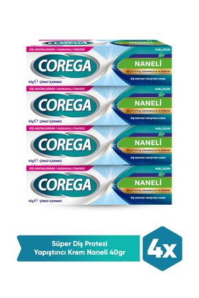 Süper Protez Yapıştırıcı Krem 40 Gr x4 Adet