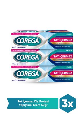 Tat İçermez Yapıştırıcı Krem 40G x 3 Adet