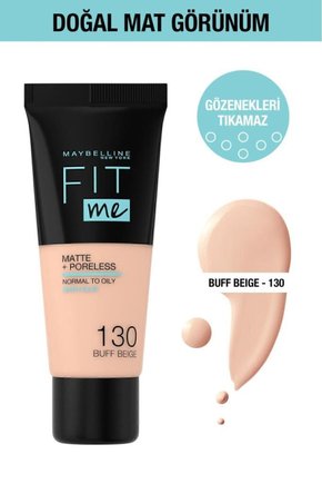 Fit Me Matte Poreless Fondöten - 130 Buff Beige