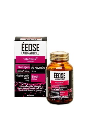 Collagen Tablet ( Kollajen + Hyaluronik Asit + Atkuyruğu + Biotin + C Vitamini) 45 Tablet