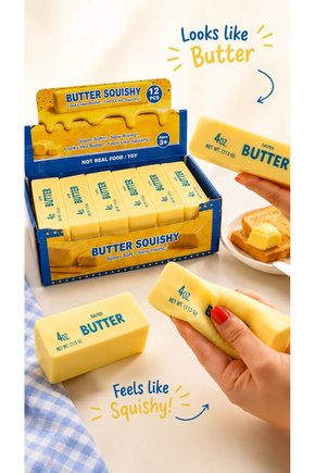 BUTTER SUKUŞİ STRES OYUNCAĞI TEREYAĞ SQUSHY YUMUŞAK SIKMA OYUNCAĞI SENSORY ANTİ STRES