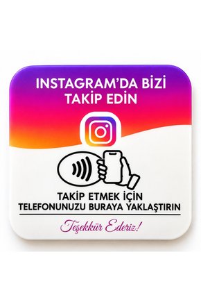 NFC Takip Kartı – Telefona Dokundurarak Sosyal Medya Profiline Yönlendirme Kartı