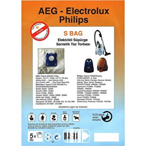 Dogant Philips & Elecrolux  S-Bag 15LI Mega Paket Toz Torbası