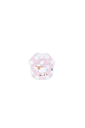 BabyJem Puanlı Baskılı Mama Önlüğü Pembe