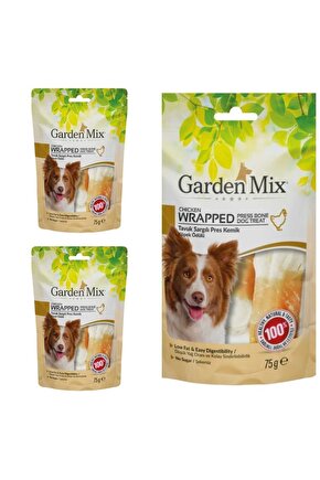 Neo Pet Market Garden Mix Tavuk Sargılı Pres Kemik Köpek Ödülü 75 Gr X 3 Adet